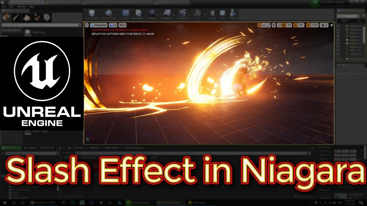 ArtStation - Unreal Engine Slash Effect in Niagara Tutorial