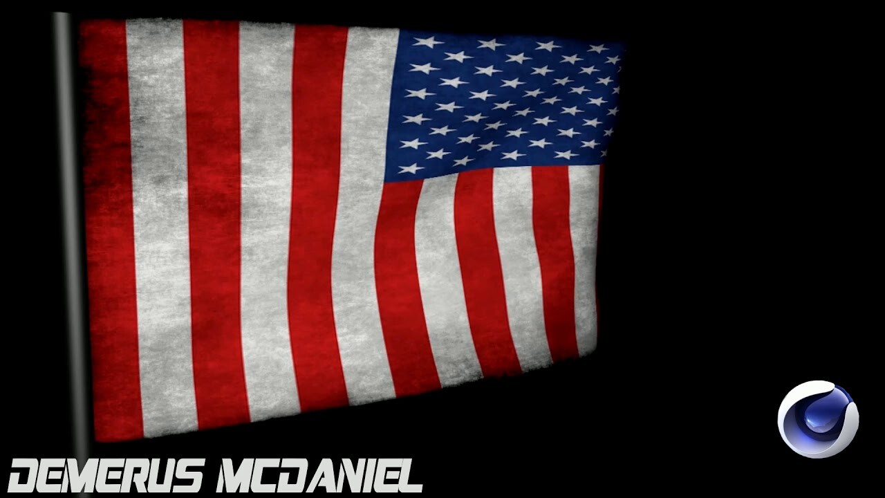 Artstation American Flag Animation