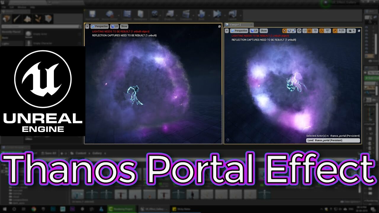 Artstation - Unreal Engine Thanos Portal Effect Tutorial