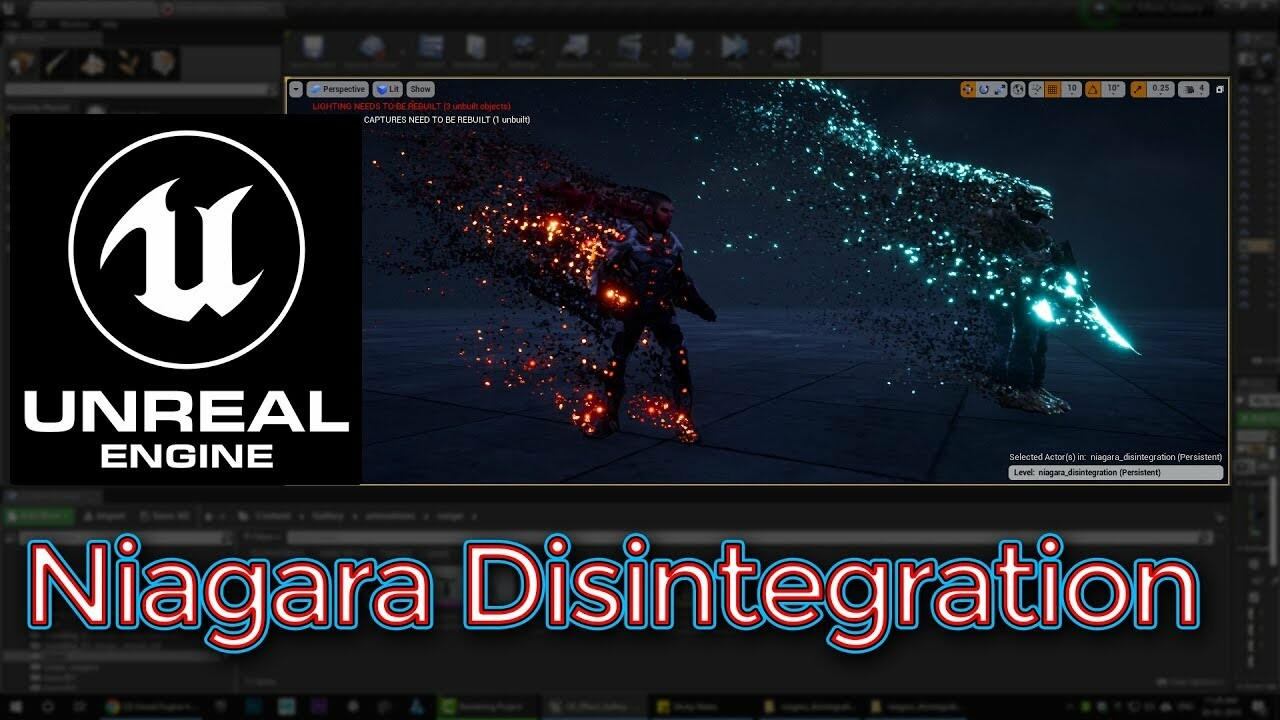 Artstation Unreal Engine Niagara Disintegration Tutorial Ashif Ali