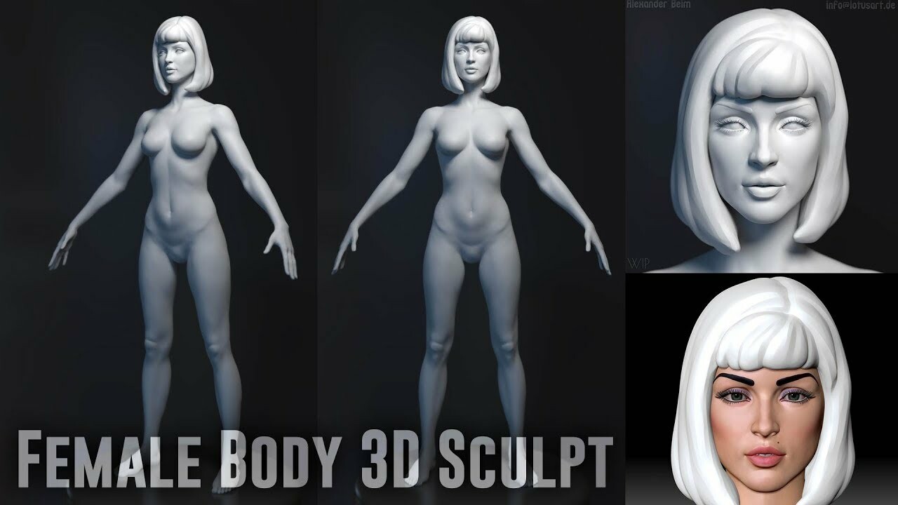 ArtStation - Female Body 3D Sculpt