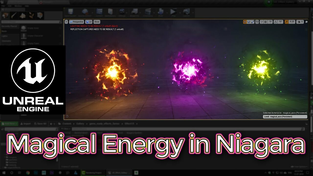 Artstation - Unreal Engine Magical Energy Effect In Niagara