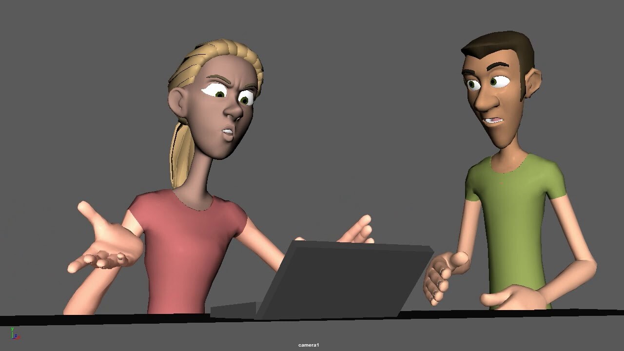 ArtStation - Dialogue animation - Interaction