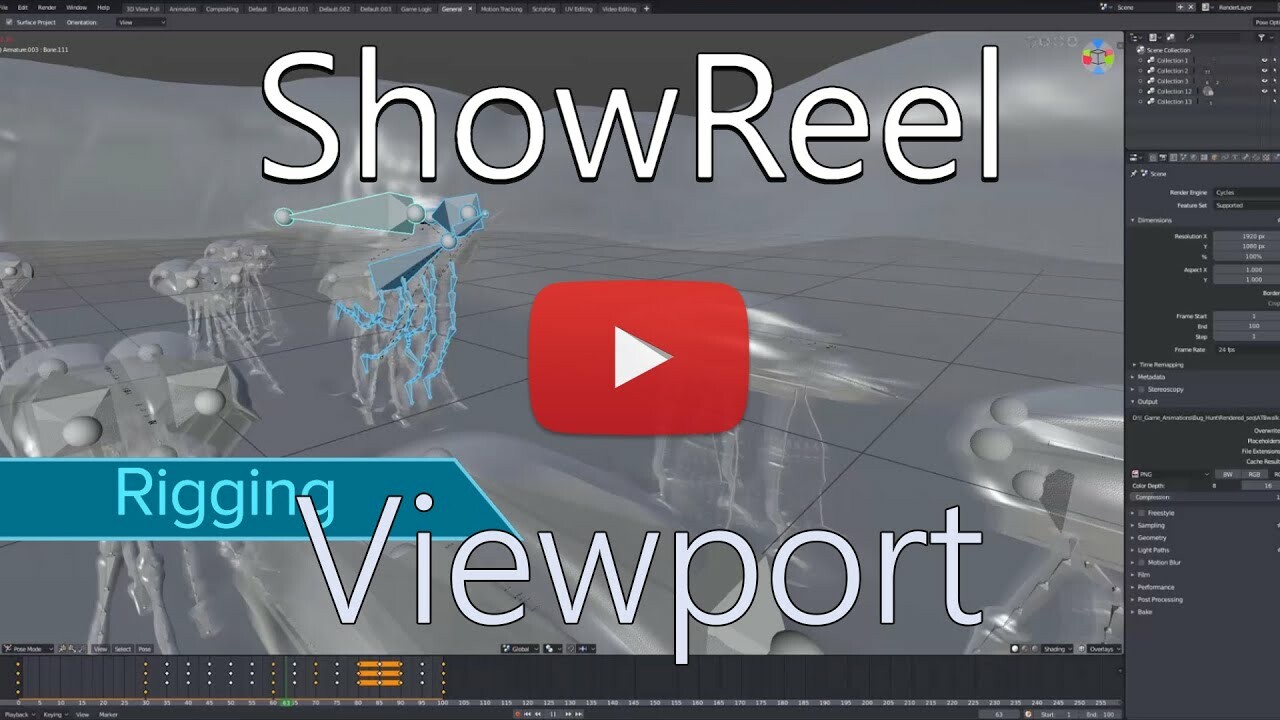 Viewported 3D show reel 01 Marcin Luciow