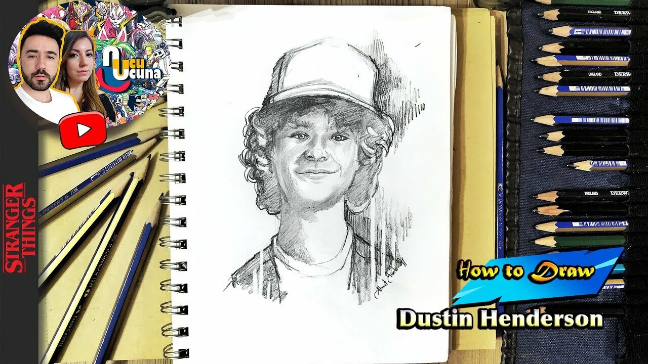ArtStation How to Draw Dustin Henderson Stranger Things