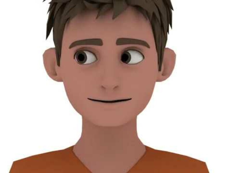 Simple face. Face animation.