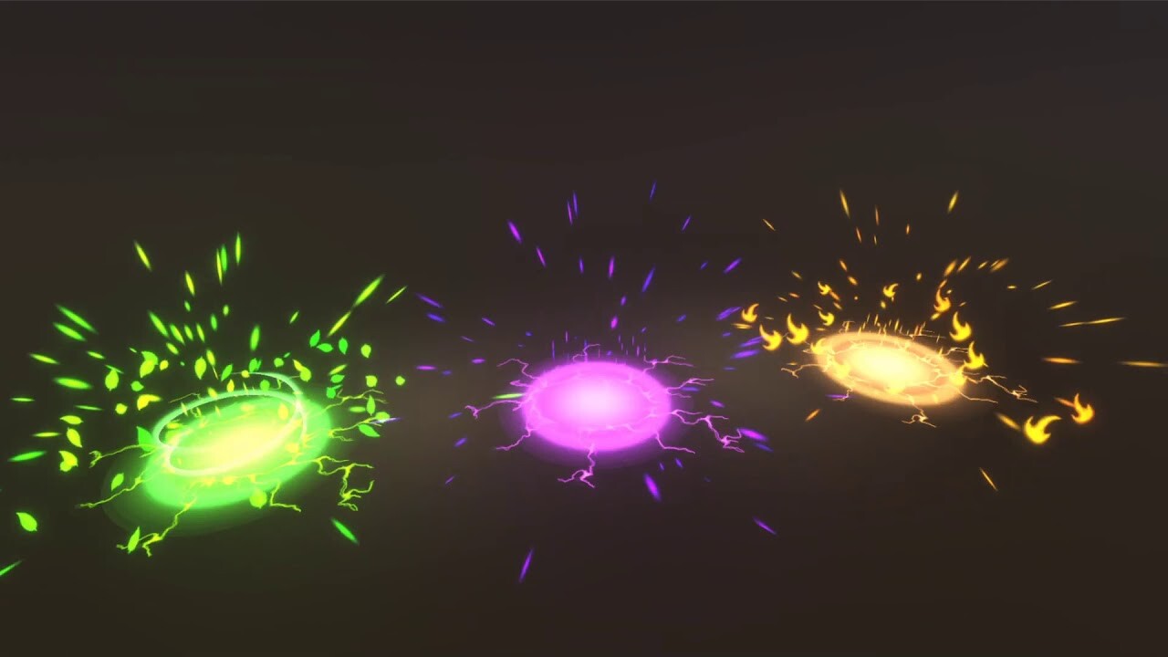 ArtStation - Elemental AoE explosions made in Unity