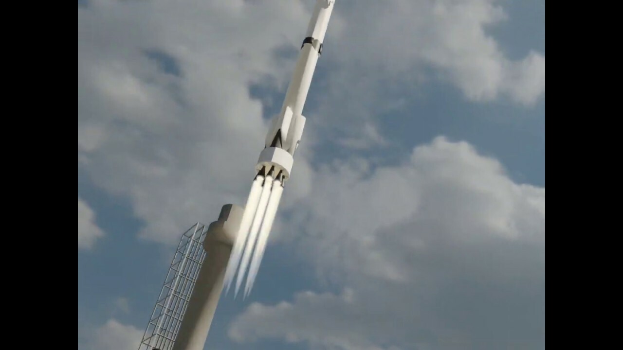 ArtStation - rocket launch animation