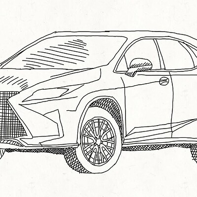 ArtStation - How To Draw a Car Lexus LFA 2019 Line Art | Cách vẽ ô ...