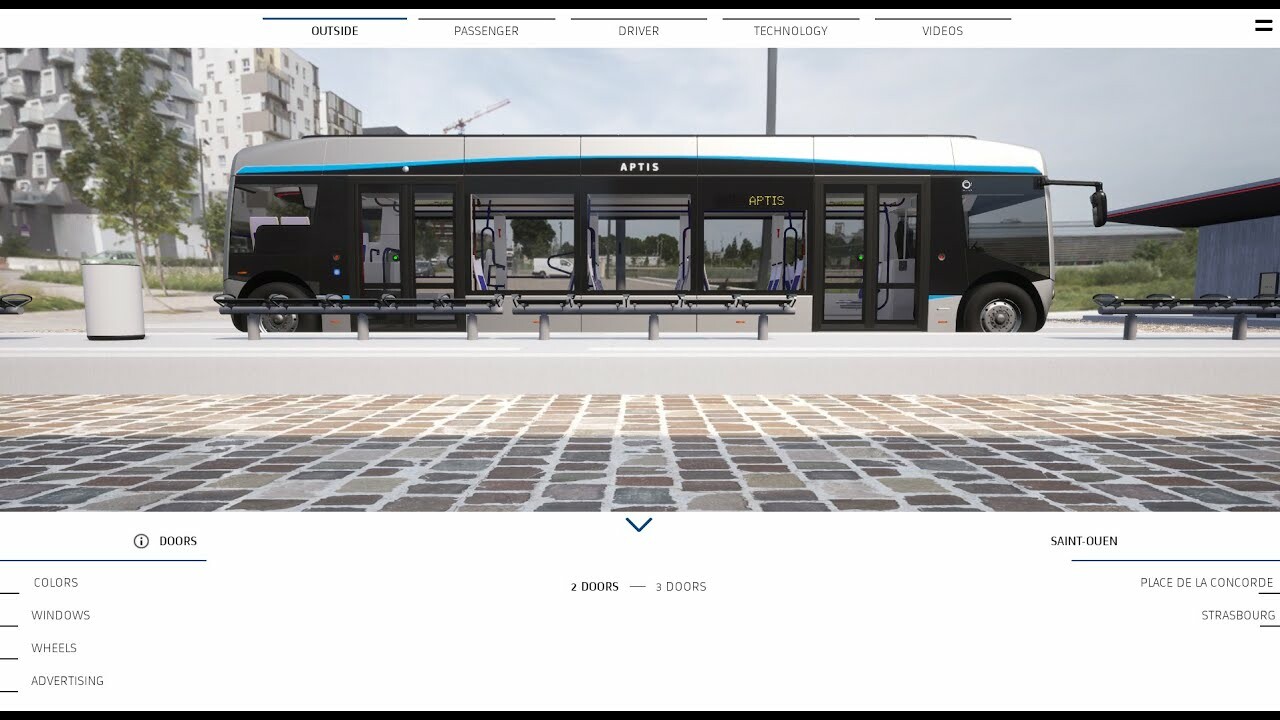 Aptis Bus - Commercial 3D Configurateur