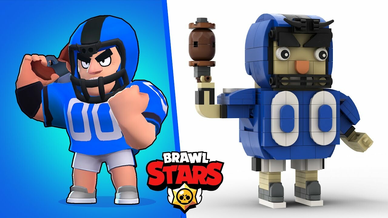 Artstation Lego Brawl Stars Bull Linebacker Bull Skin Bmd Moc - brawl stars bull skin
