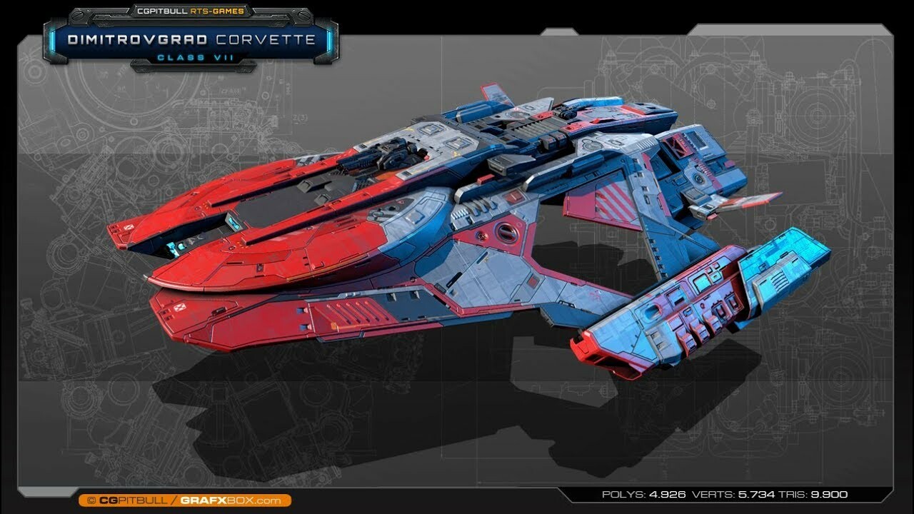 ArtStation - RTS Games - Dimitrovgrad_Corvette - Class VII