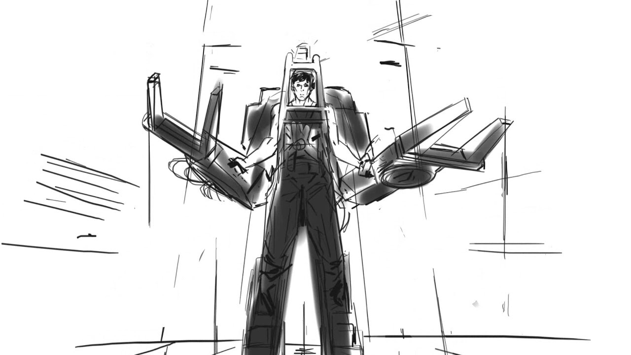 Storyboard animatic: Alien scene