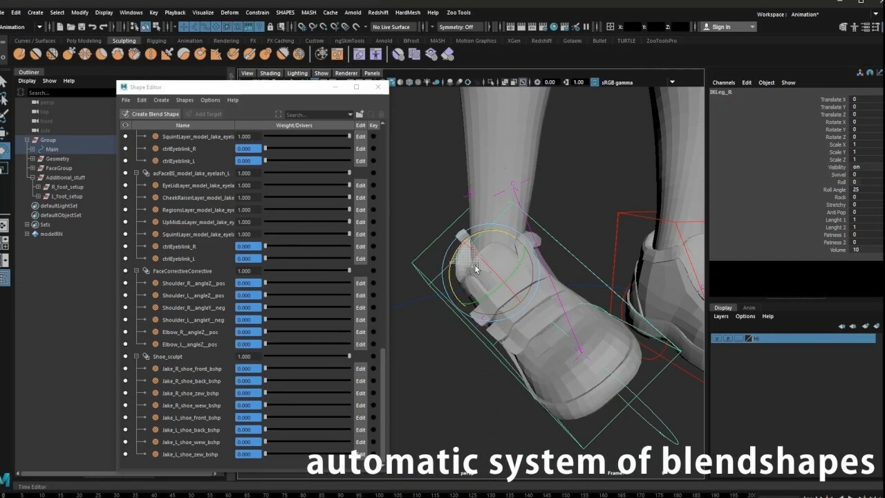 ArtStation - Automatic Blendshape System