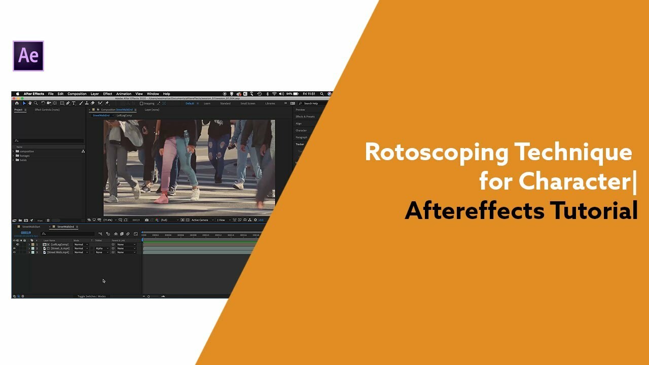 ArtStation Advanced Technique for Character Rotoscoping