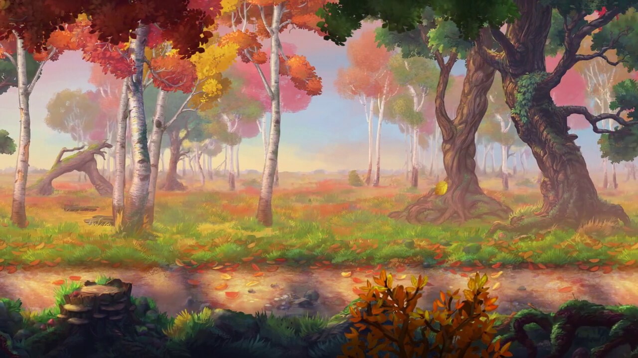 ArtStation - Parallax Autumn Forest