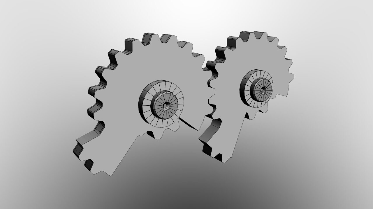 ArtStation Mechanical Gear system animations