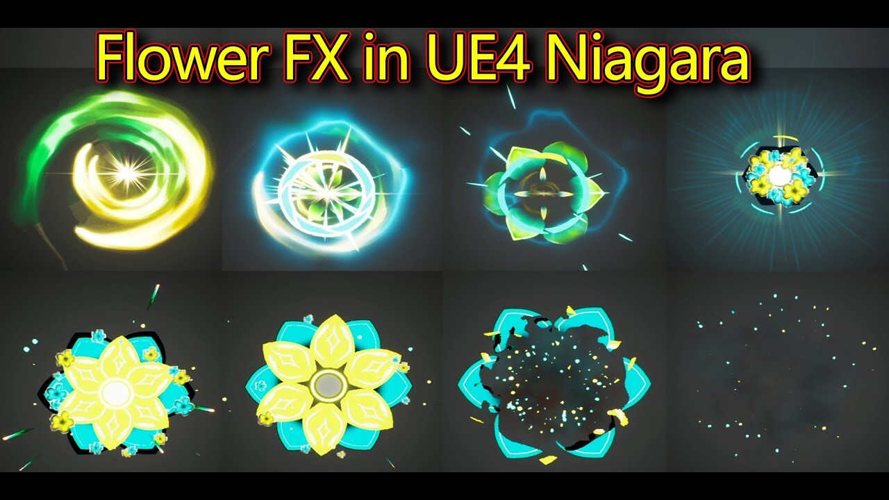 ArtStation - Flower Effect | Unreal Engine Niagara Tutorials | UE4 ...