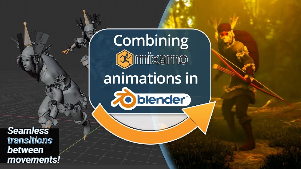 GarageFarm.NET Render Farm - Combining Mixamo animations in Blender