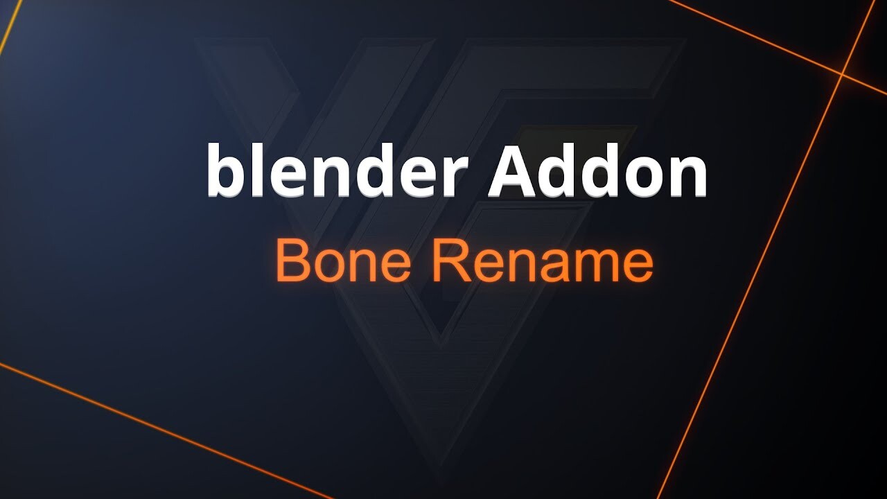 VFX Grace Blender Addon Bone_Rename