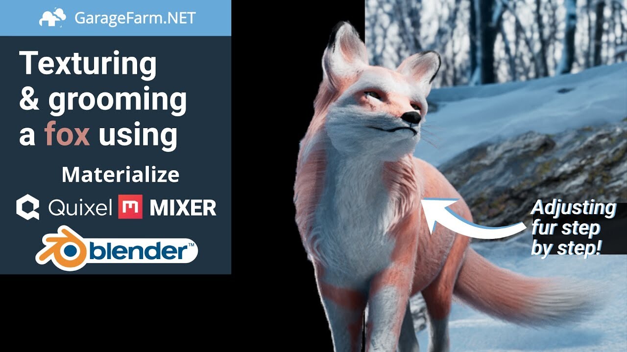 ArtStation - Texturing and Grooming a Fox with Quixel Mixer ...
