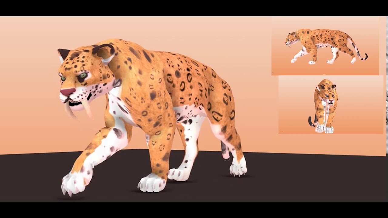 ArtStation - Sabertooth Animation Cycles