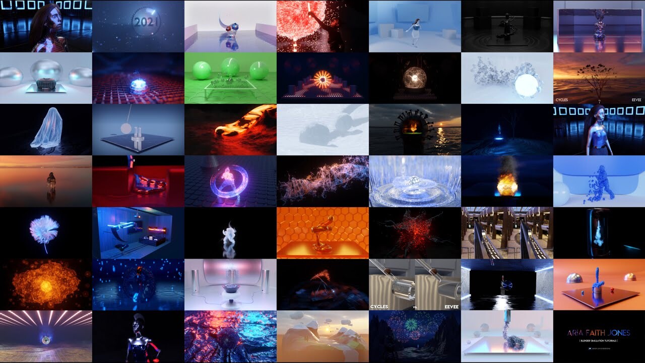 ArtStation - 8K Ultra | 49 Amazing Physics Simulations in Blender | 1 ...