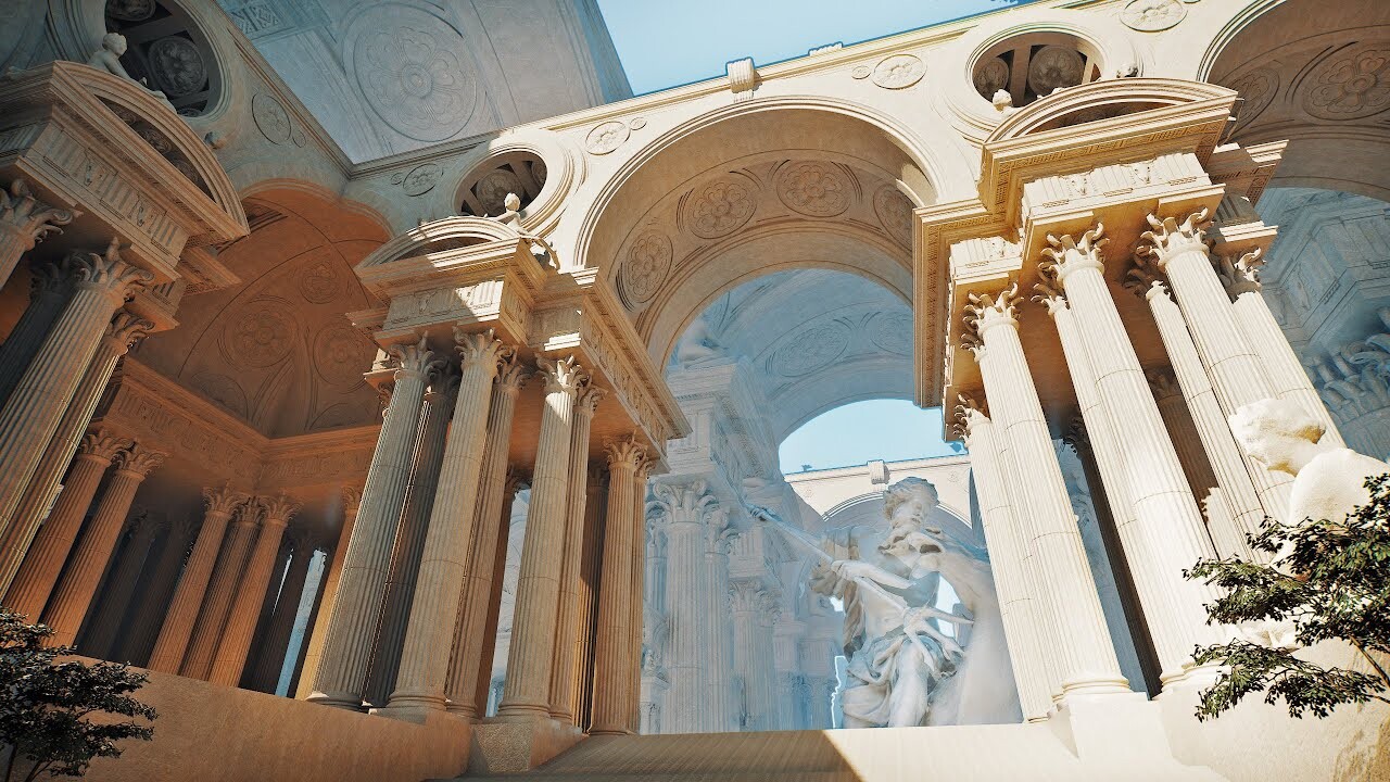 INFINITE details in this ROMAN temple in Unreal Engine 5