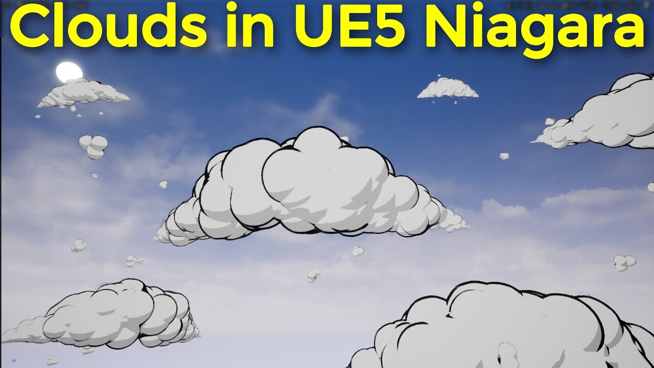 ArtStation Toon Clouds in UE5 Niagara Download Project Files