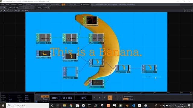 ArtStation - 20210926 TouchDesigner banana rotate