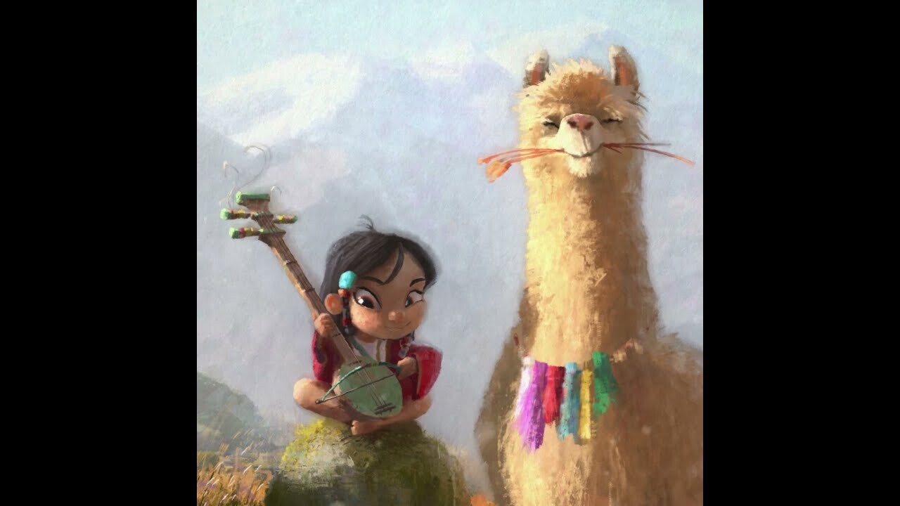 ArtStation The Girl & The Llama