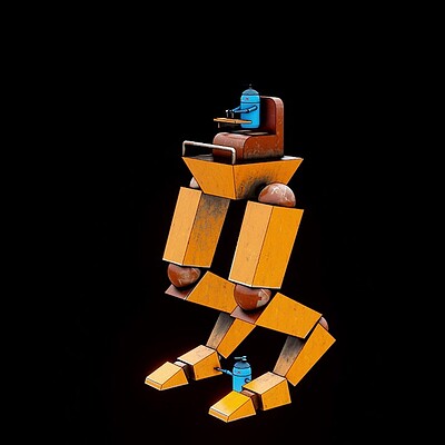 Create short animation in Blender - Control Robot