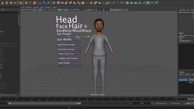 ArtStation - Character Customizer Rigging Project