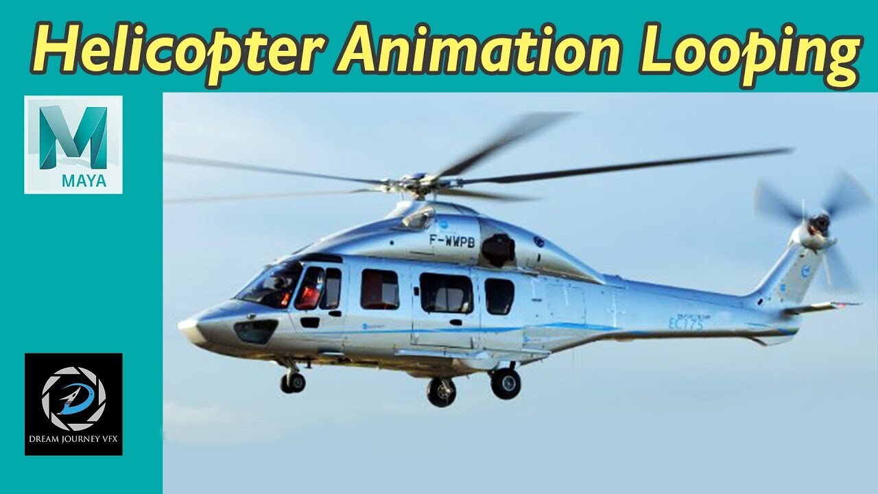 Artstation Helicopter Animation Looping Autodesk Maya