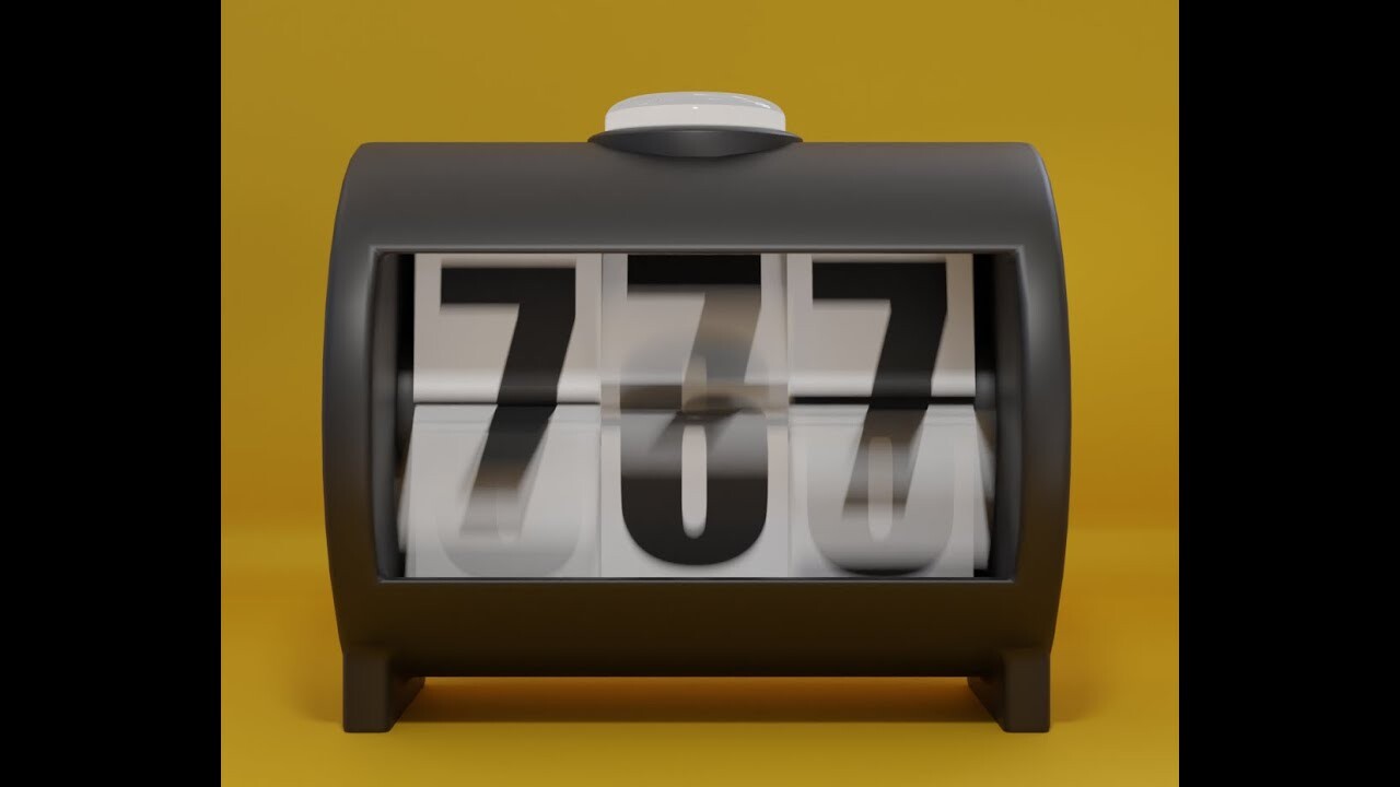 ArtStation Flip Clock Animation (Tutorial in Description)