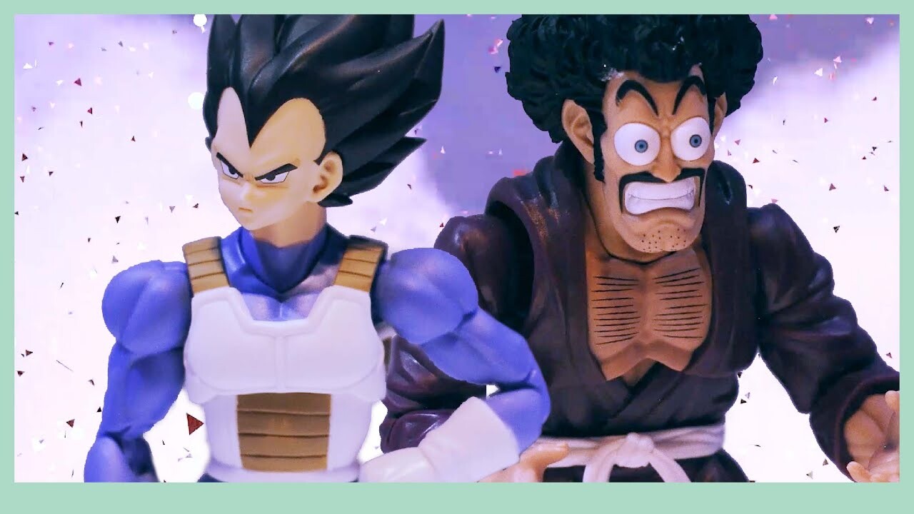 ArtStation Vegeta destroys the punching machine at the world martial