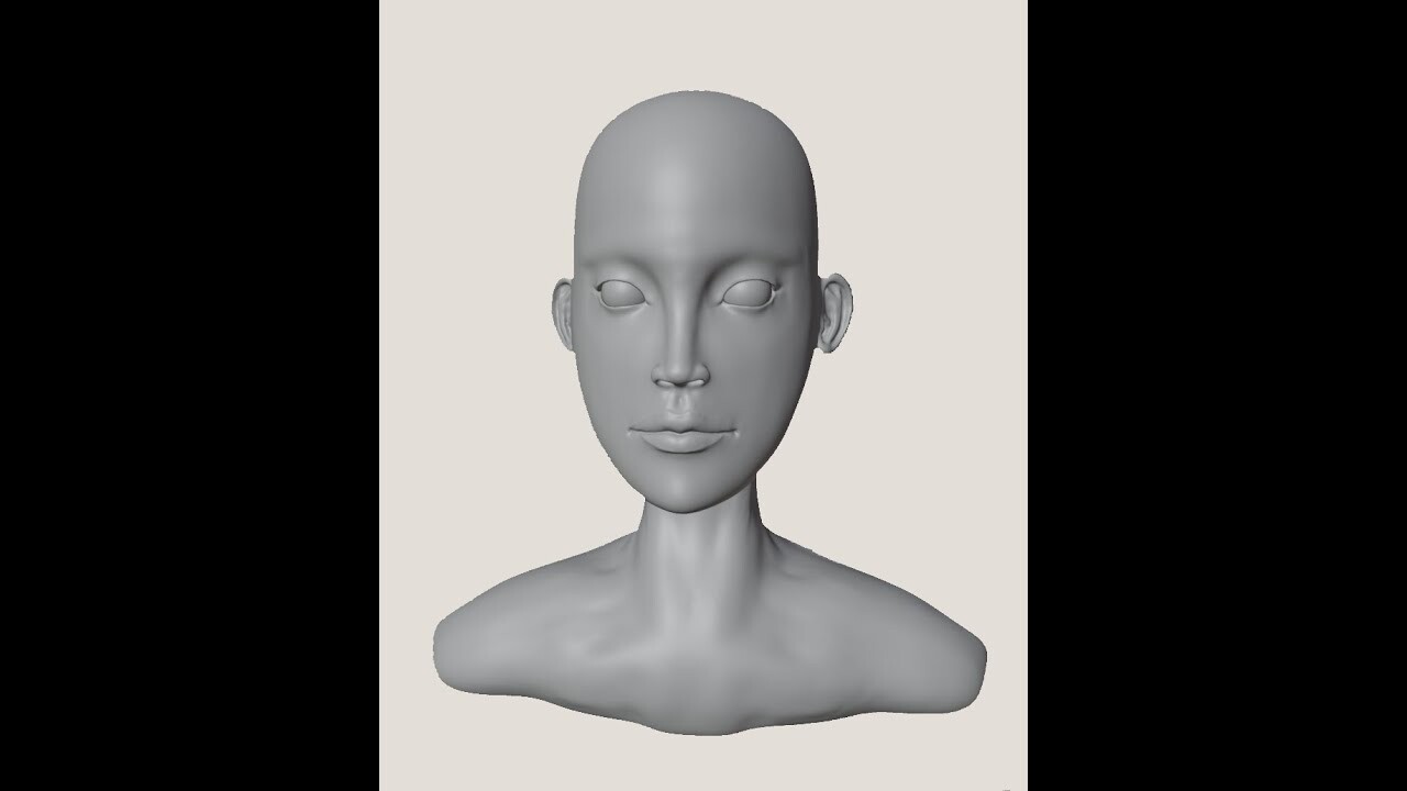 ArtStation Blender head sculpt 01