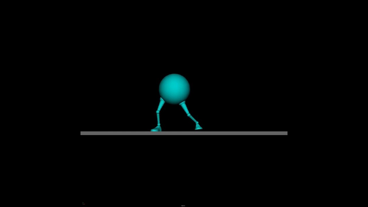 ArtStation - Ball Walker with Weight Shift Animation# Autodesk Maya