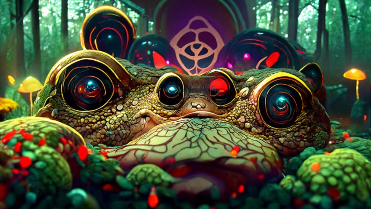 Artificial Nightmares: Hypnotoads || Clip Guided Diffusion AI Art Video [4K 24 FPS]