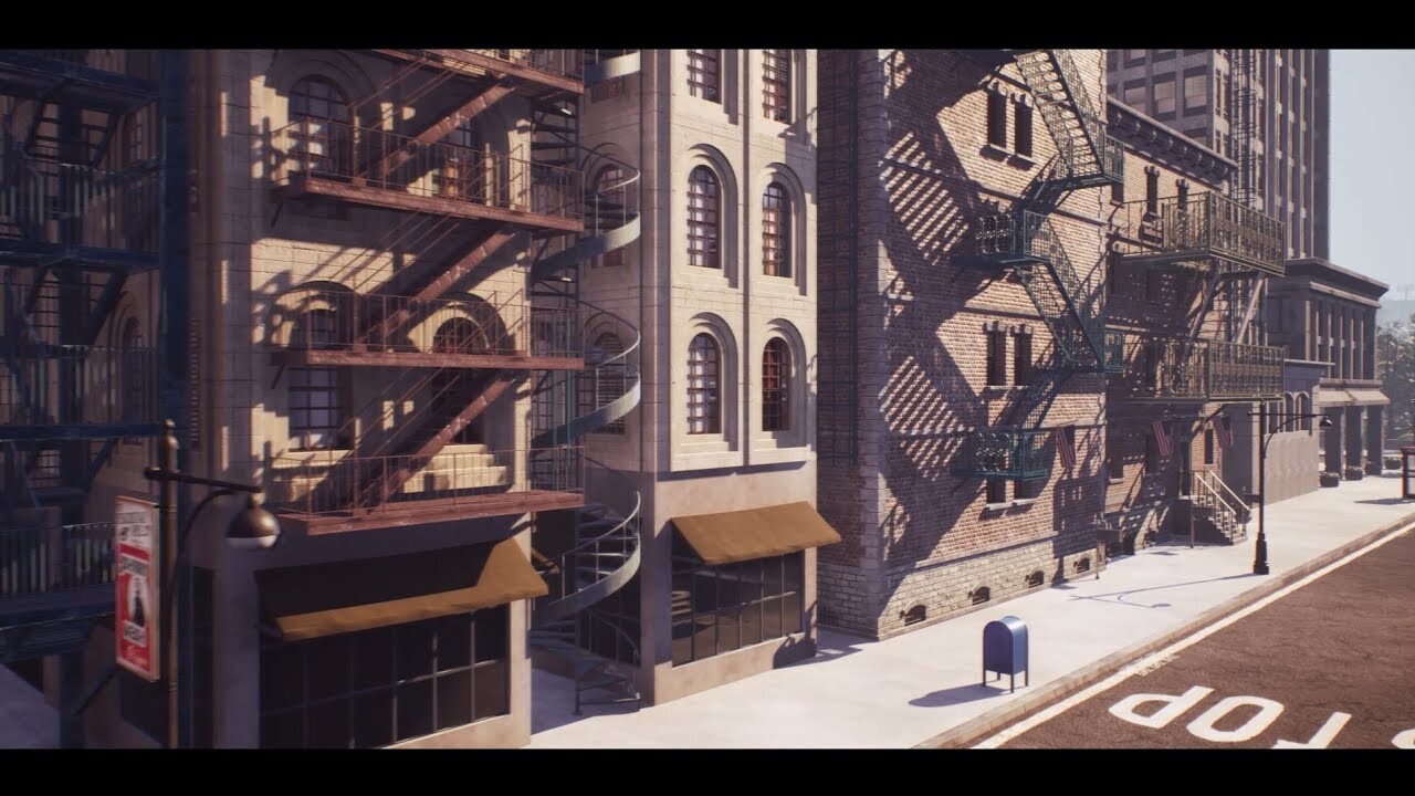 ArtStation - Fire Escape Ladder(Unreal engine Package)