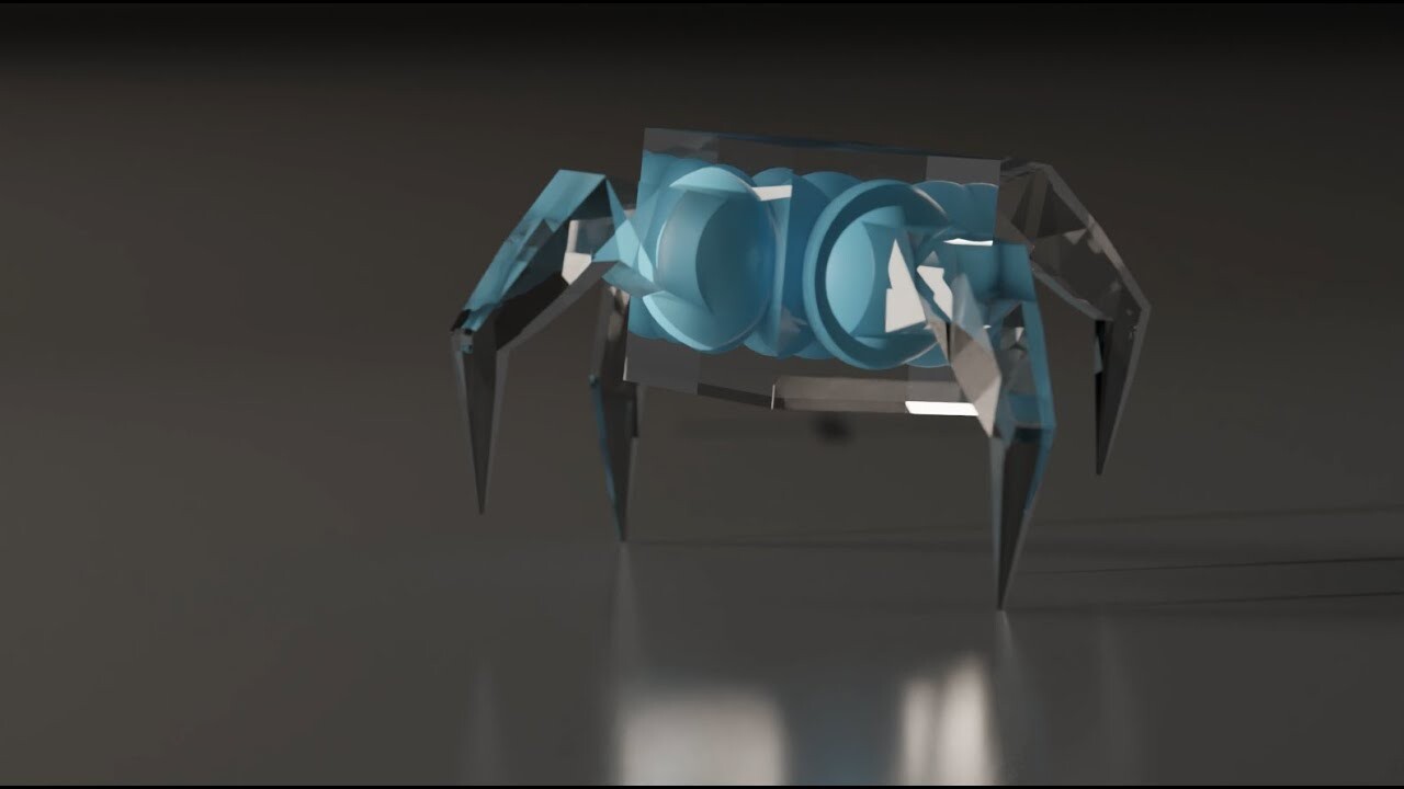 ArtStation - Glass spider 3d animation