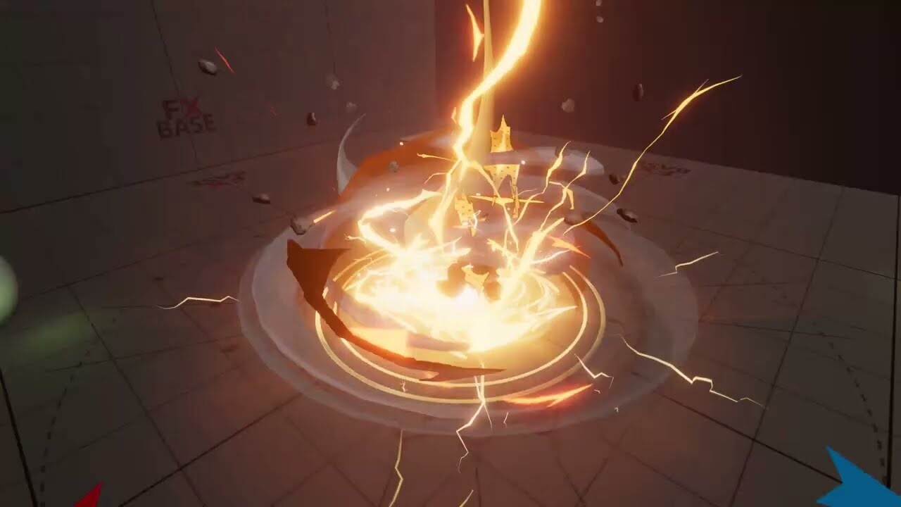 ArtStation handpainted special effects Explosion lightning effects