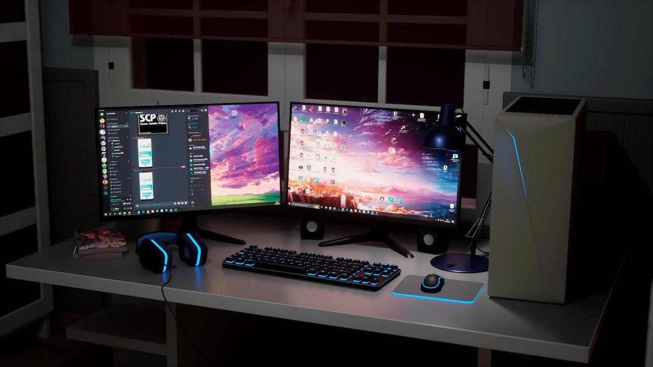 ArtStation - Realistic Working and Gaming Setup - 3D Project