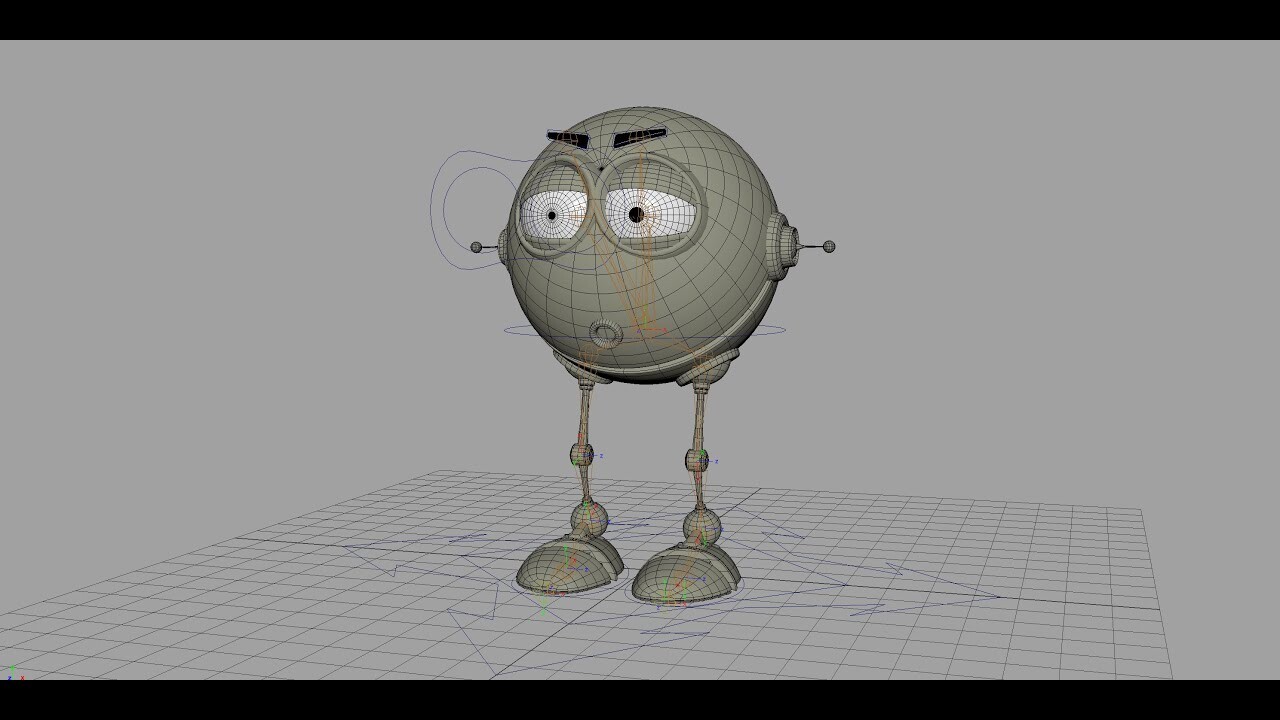 Simple spherical joint robot rigging
