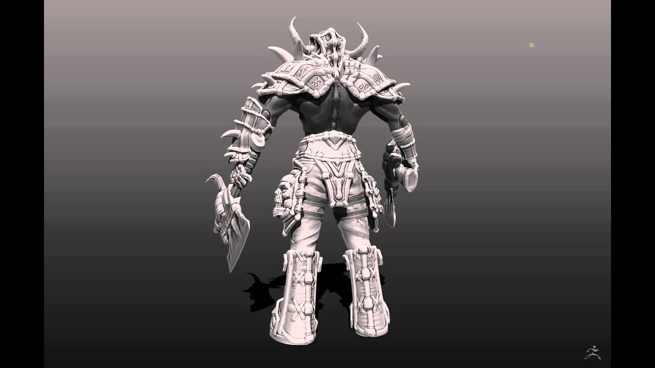 ArtStation ZBrush Axe warior