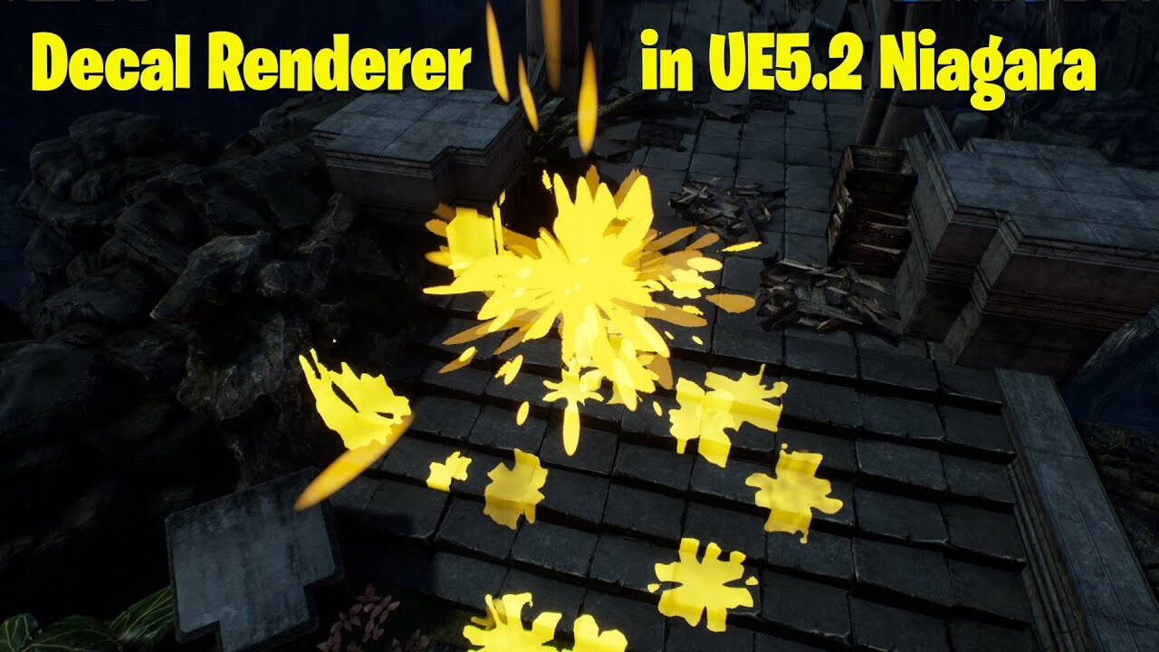 ArtStation Decal Renderer in Unreal Engine 5.2 Niagara Tutorial