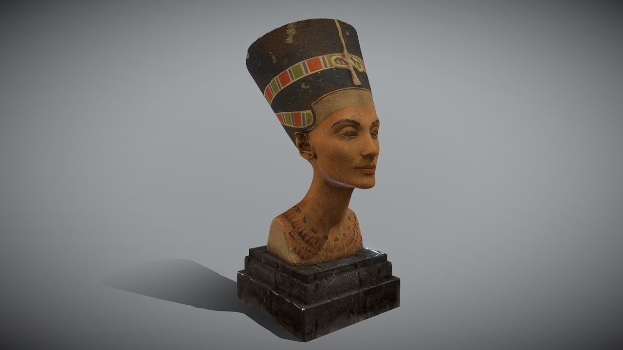 ArtStation - 3D Model - Bust of Nefertiti - Downloadable