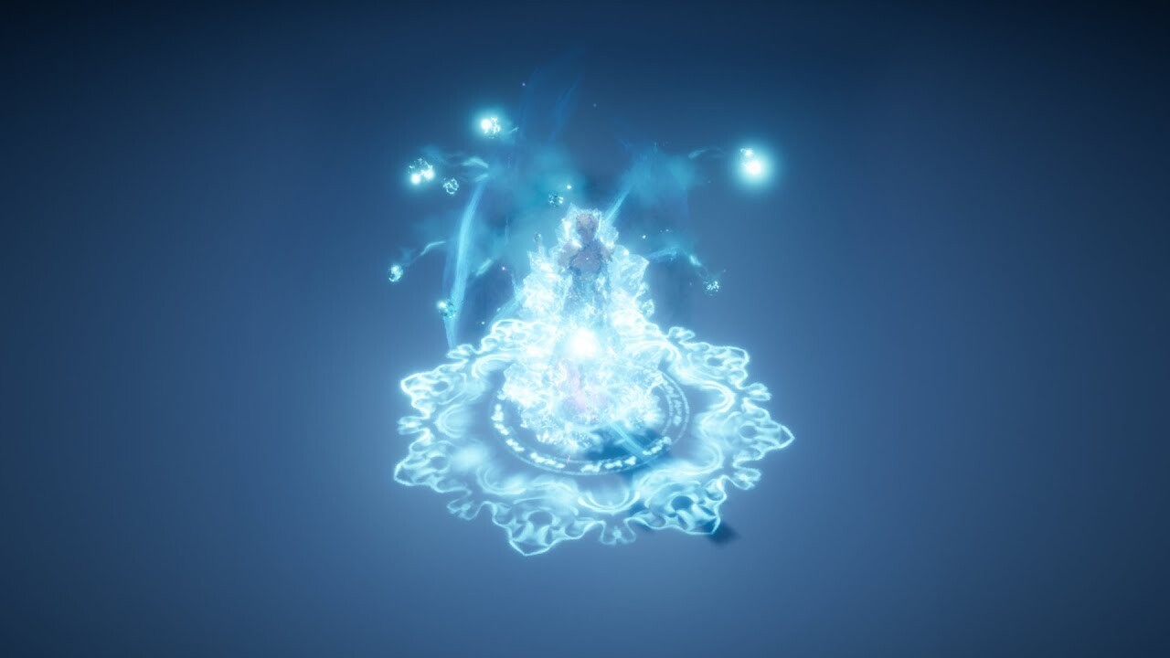 ArtStation UE4 Freezing Ray VFX (Mage)