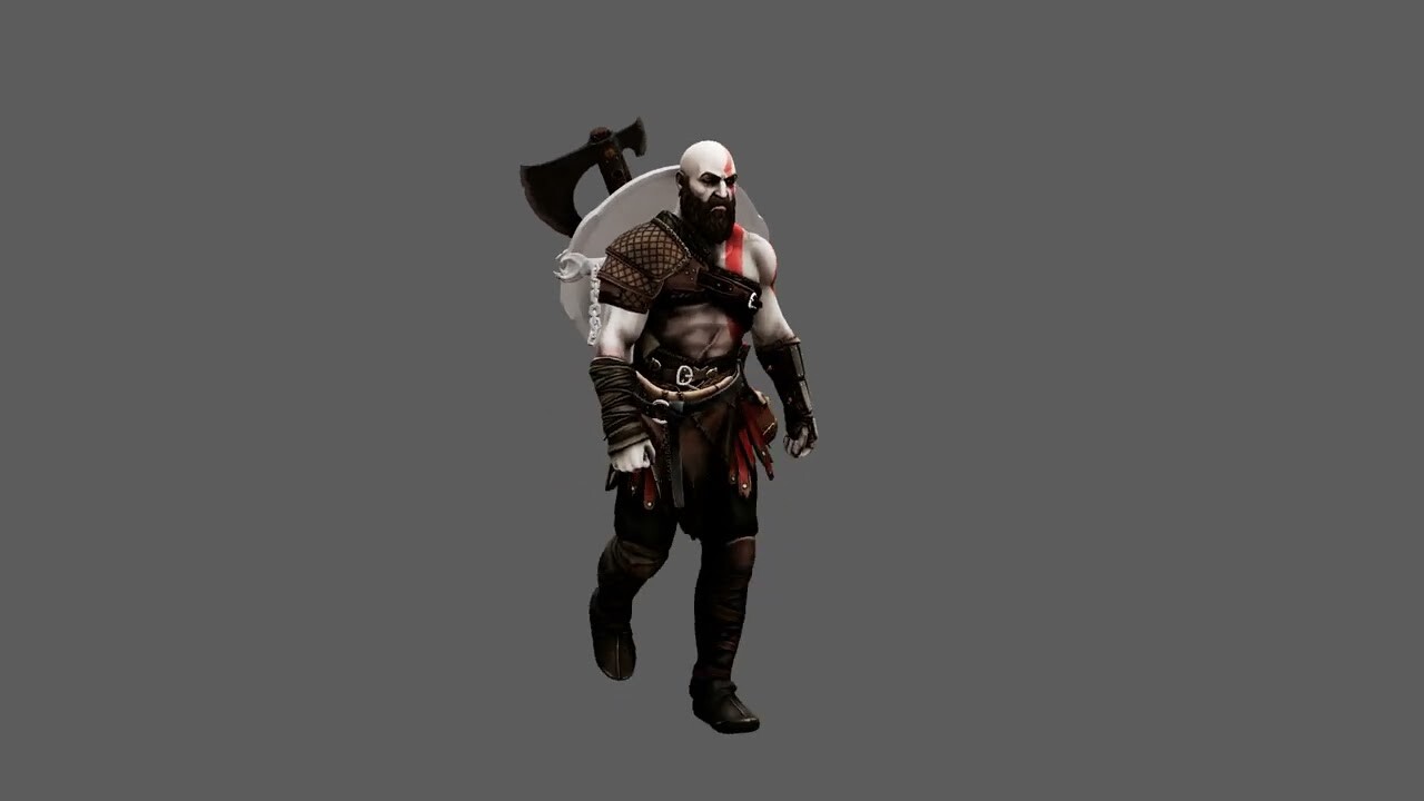 God of War 3 Animation + 3D models + Texture Full Collection 