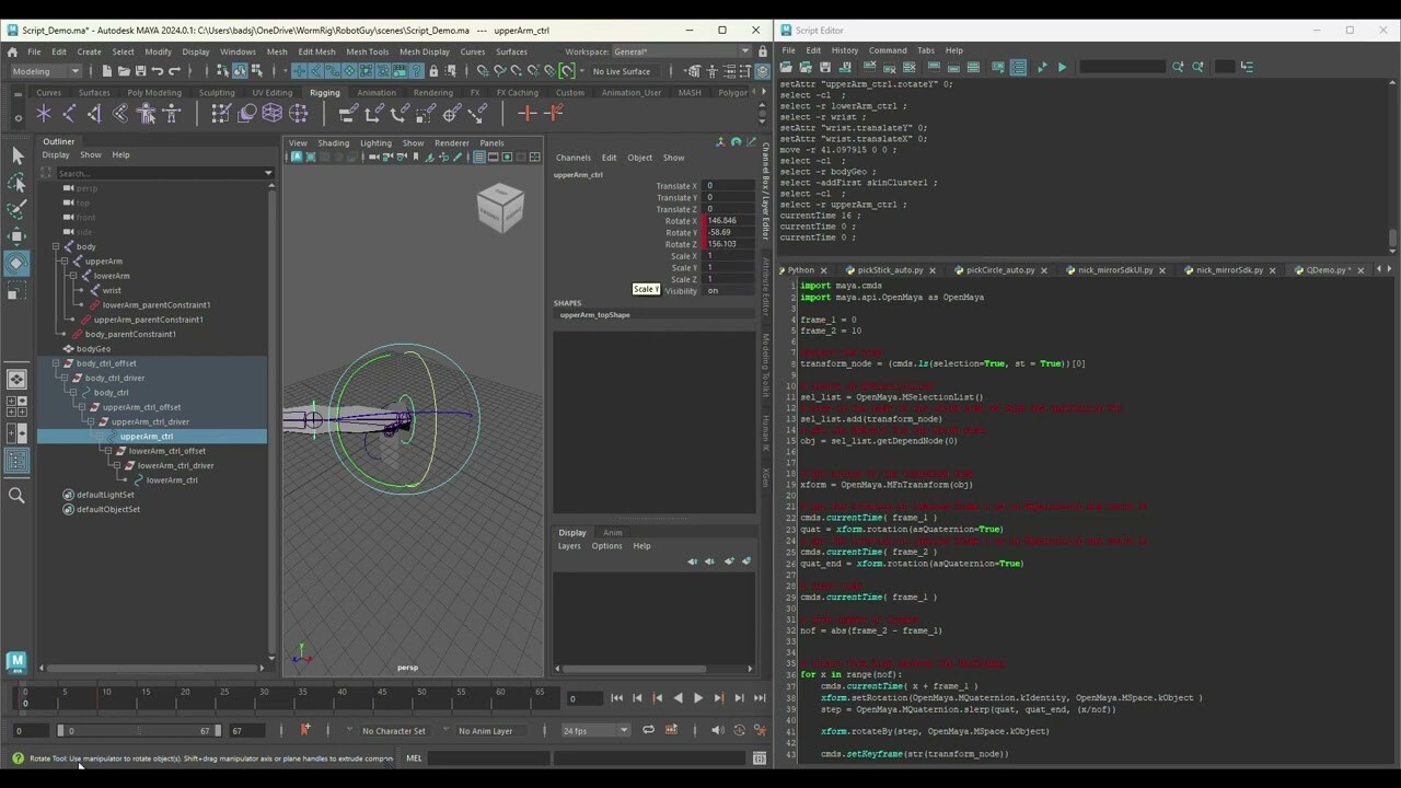 ArtStation - Maya Python - Quaternion Gimbal Lock Tool